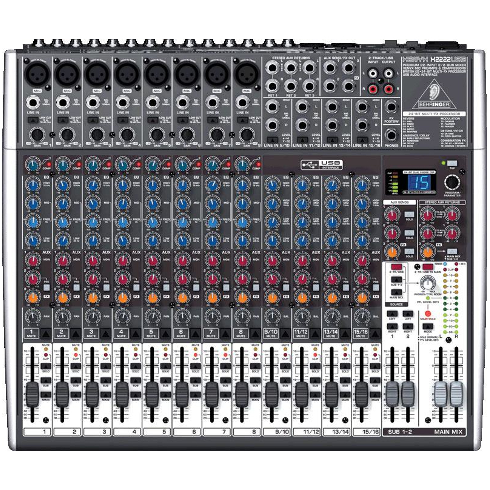 X2222USB аналоговый микшер Behringer