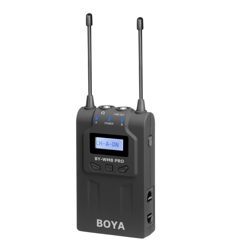 RX8 Pro двухканальный беспроводной поясной приемник Boya