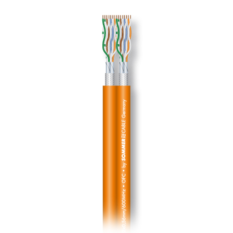 SC-MERCATOR CAT.7 580-0295F кабель витая пара сдвоенный, AWG23, FRNC, оранжевый Sommer Cable