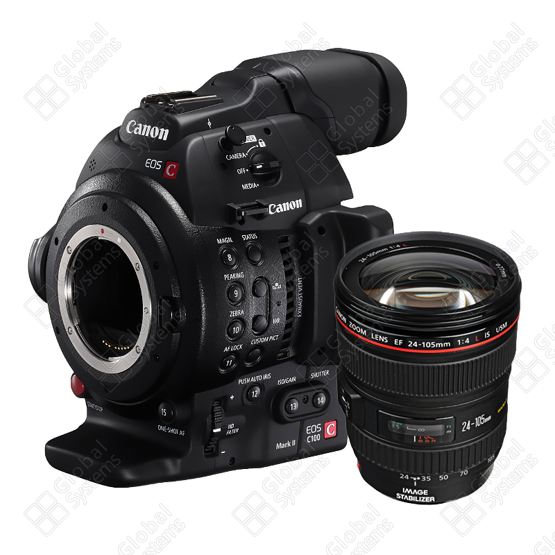 EOS C100 Mark II Kit EF 24-105mm f/4L IS USM камера с объективом Canon