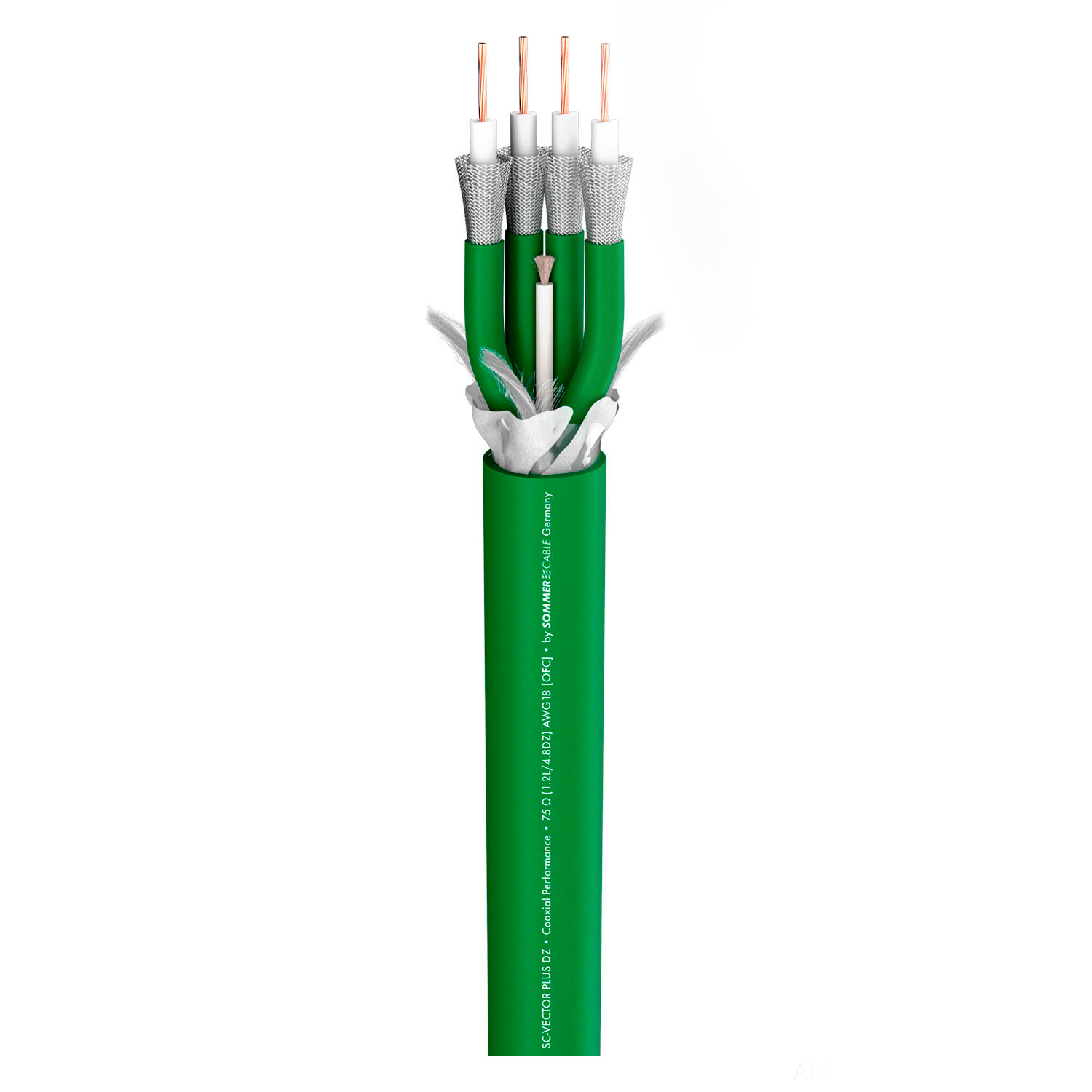 SC-VECTOR PLUS 7 X 1.2/4.8DZ 75 Ом HD-SDI, зеленый коаксиальный видео мультикор кабель Sommer Cable