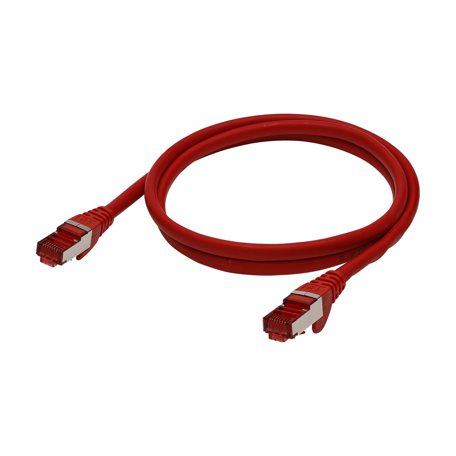 BASIC CAT.6a,  1 х RJ45 штекер <---->  1 х RJ45, 0,50 м, красный готовый сетевой провод Sommer Cable