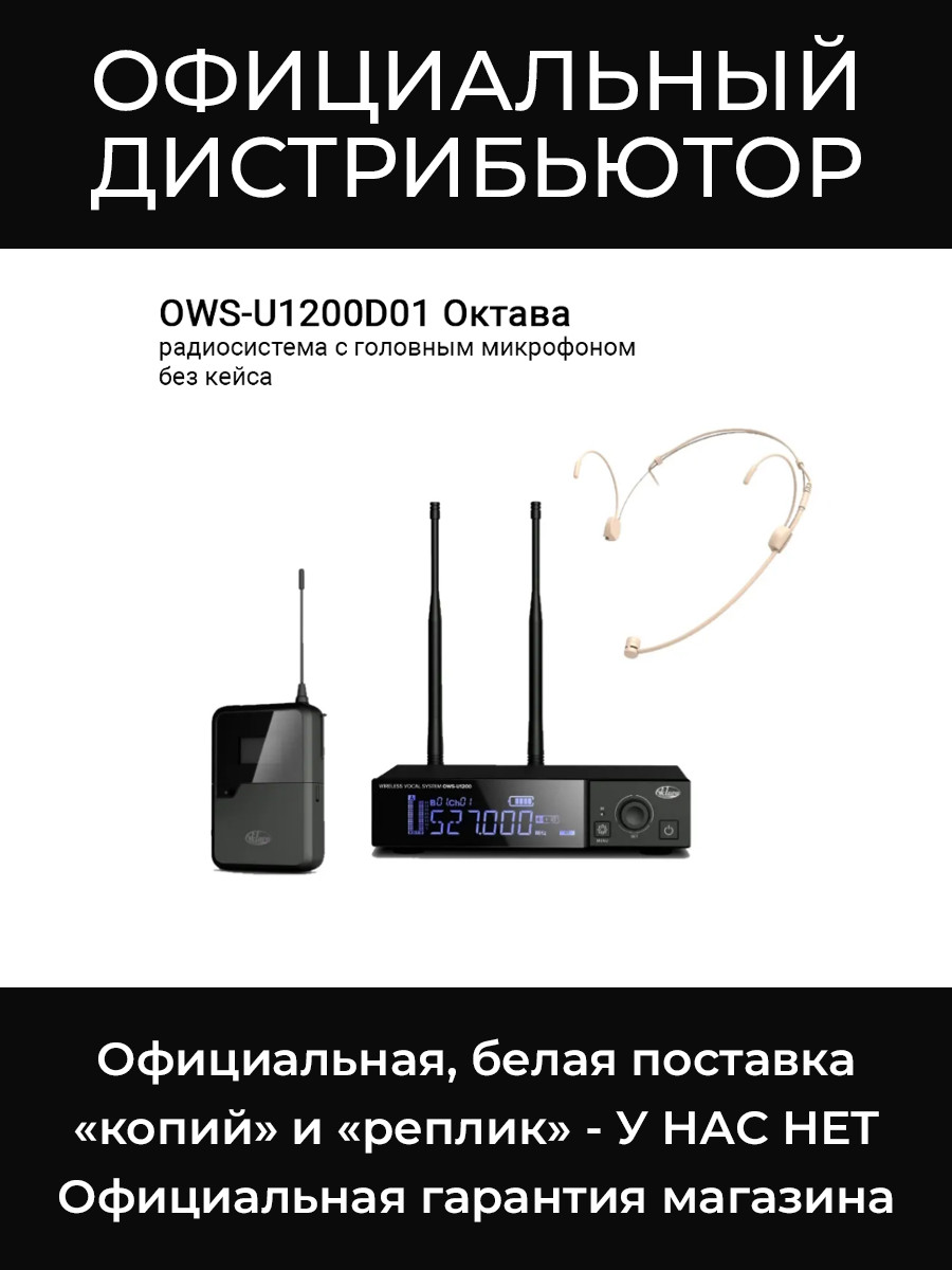 OWS-U1200D01 радиосистема с головным микрофоном без кейса Октава