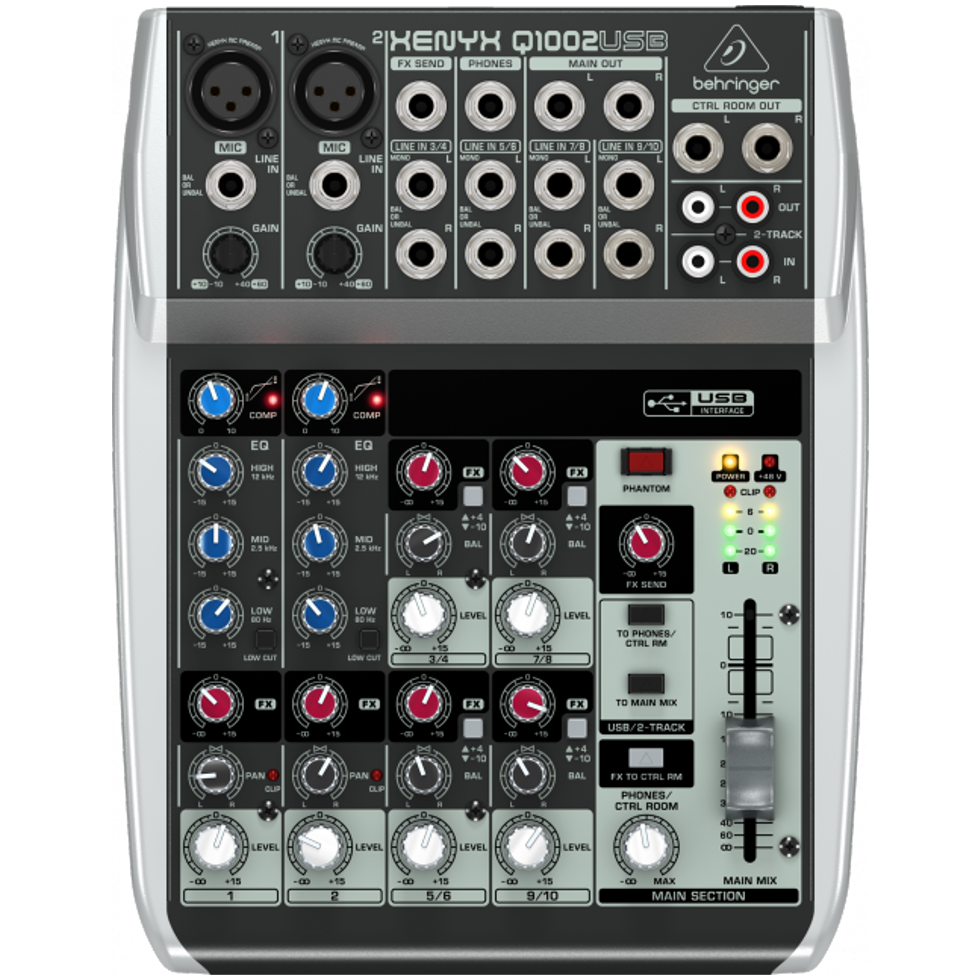 Q1002USB аналоговый микшер Behringer