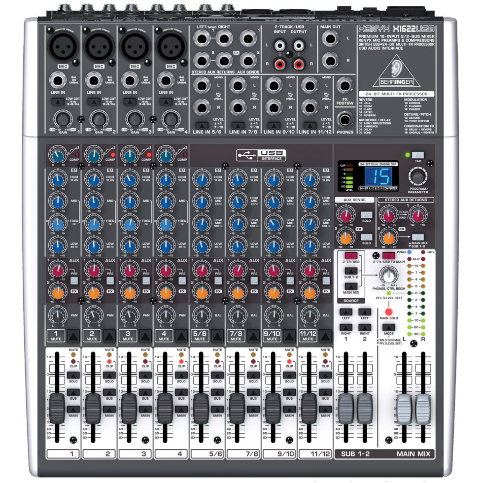 X1622USB аналоговый микшер Behringer