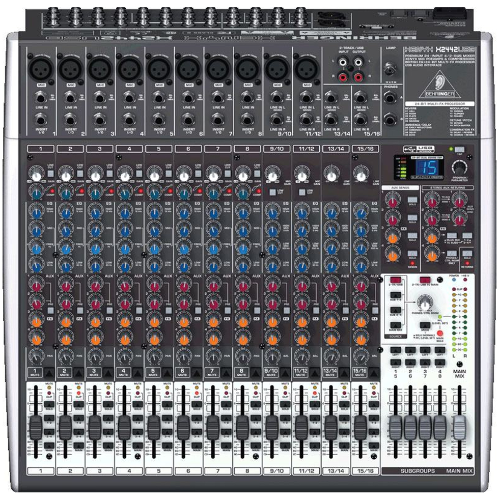 X2442USB аналоговый микшер Behringer