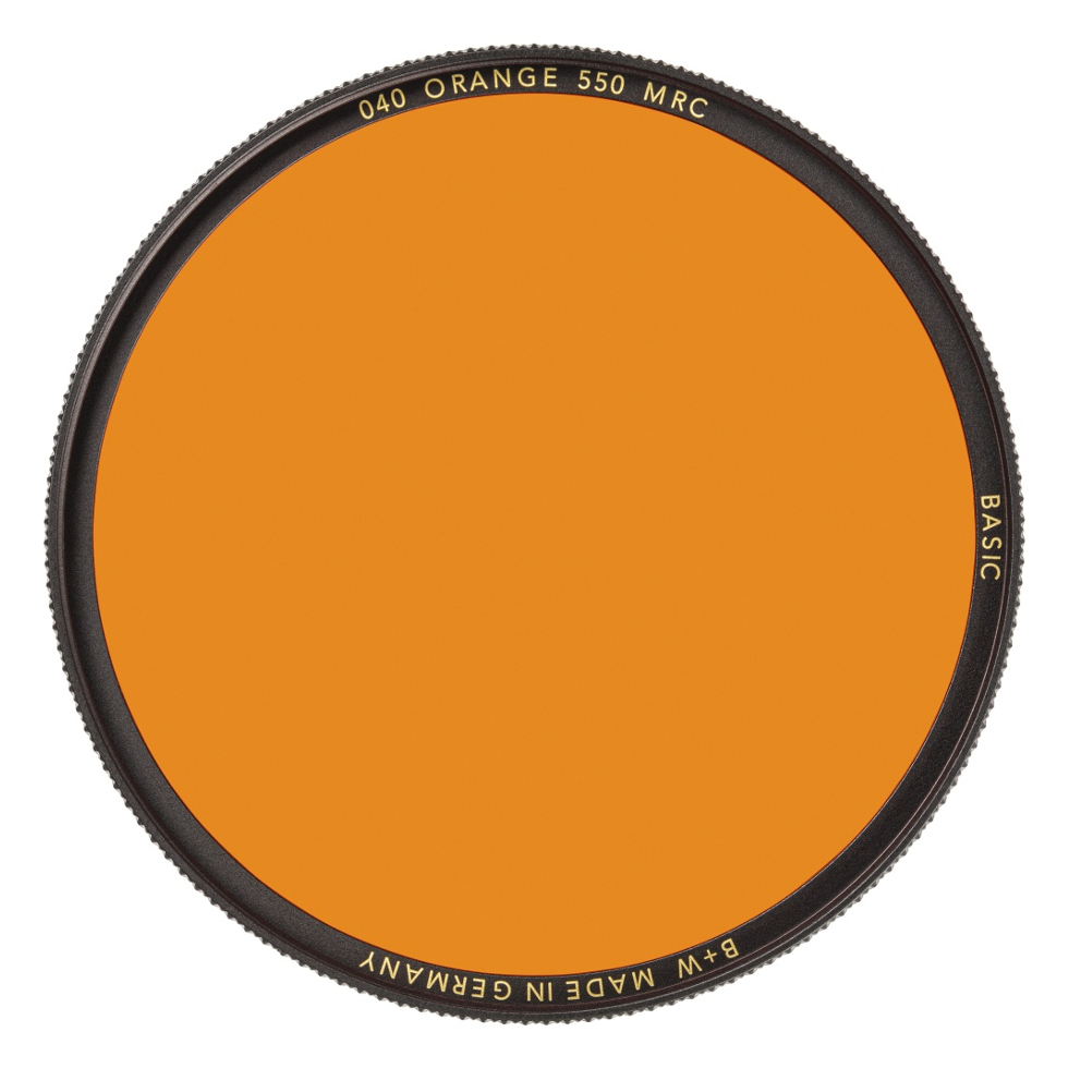 BASIC 040 Orange MRC 550 77мм. Светофильтр оранжевый для черно-белой съемки B+W