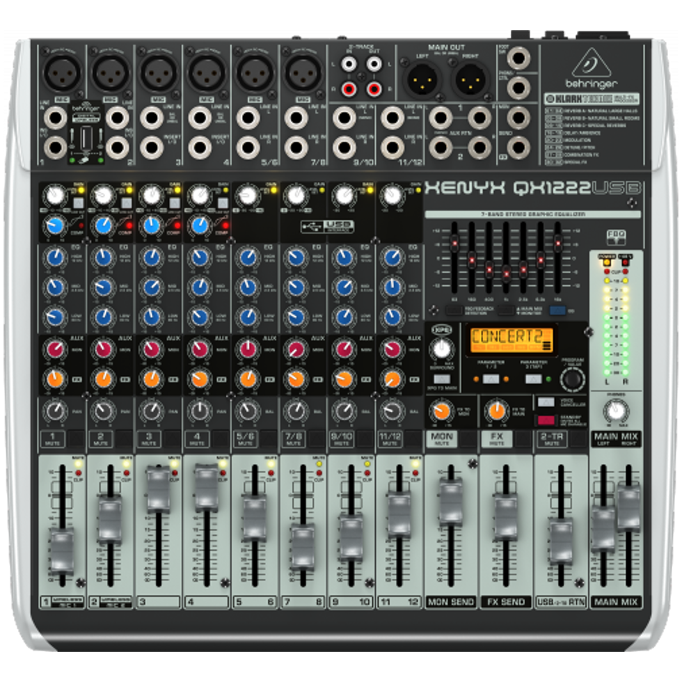 QX1222USB аналоговый микшер Behringer