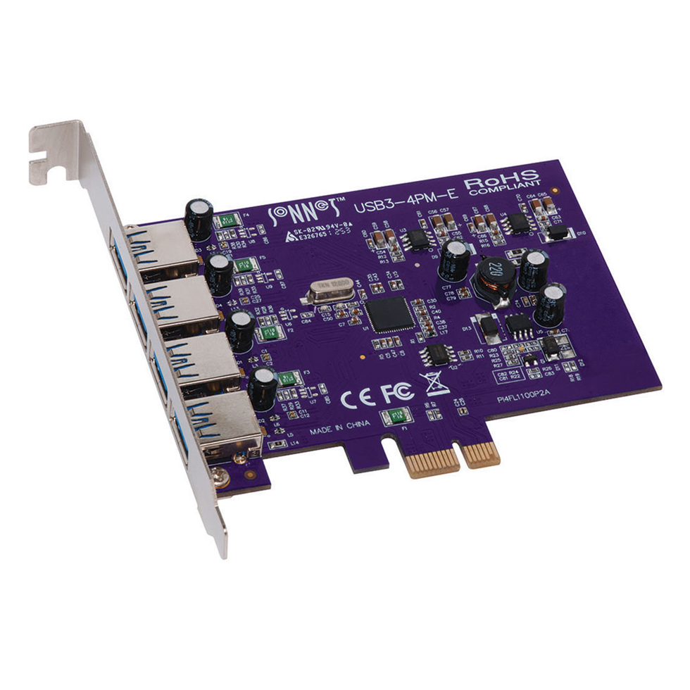 Allegro Pro USB 3.2 PCIe Card (4x10Gb charging ports) 4-х портовая PCIe-плата Sonnet