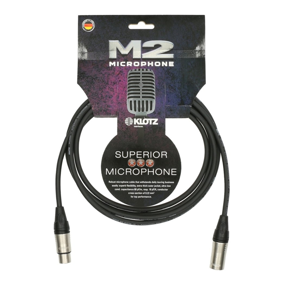 M2K1FM1000 микрофонный кабель Klotz