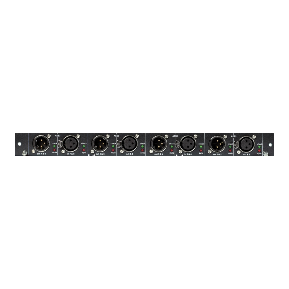 DL452 карта 8 вх/8 вых AES/EBU XLR Midas