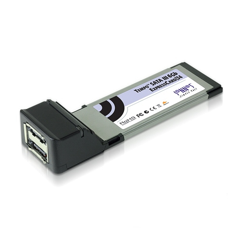Tempo SATA Pro 6Gb ExpressCard/34 хост-адаптер ExpressCard/34 с 2-мя портами SATA III Sonnet