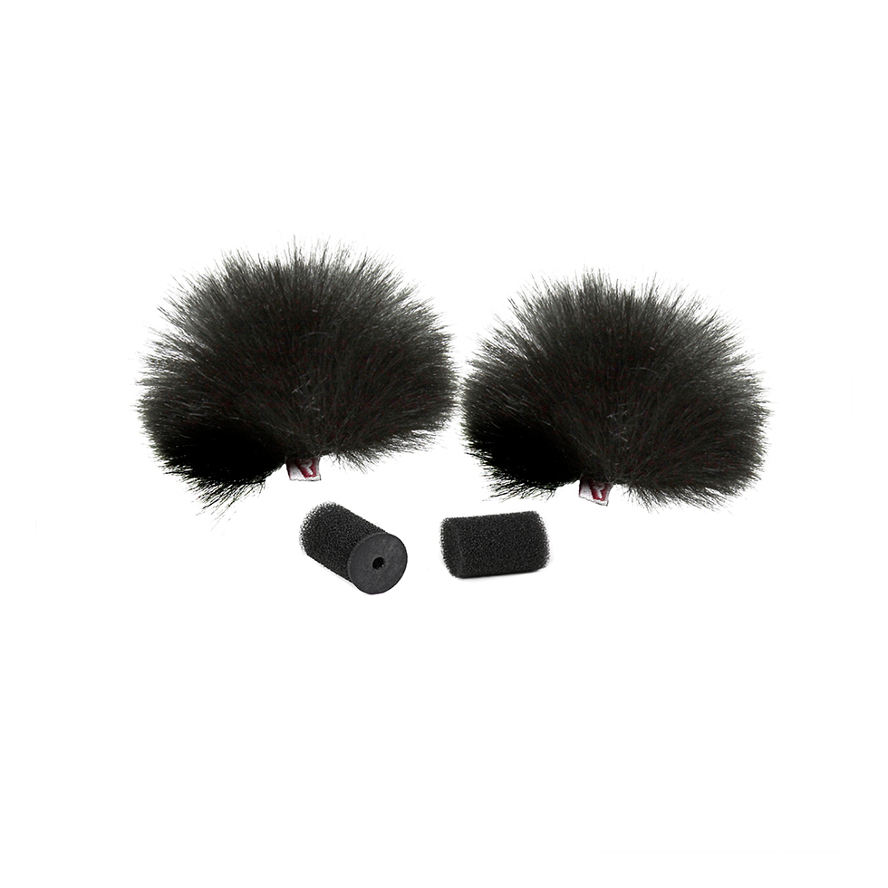 Black Lavalier Windjammer (2 шт) пара черных ветрозащит Rycote