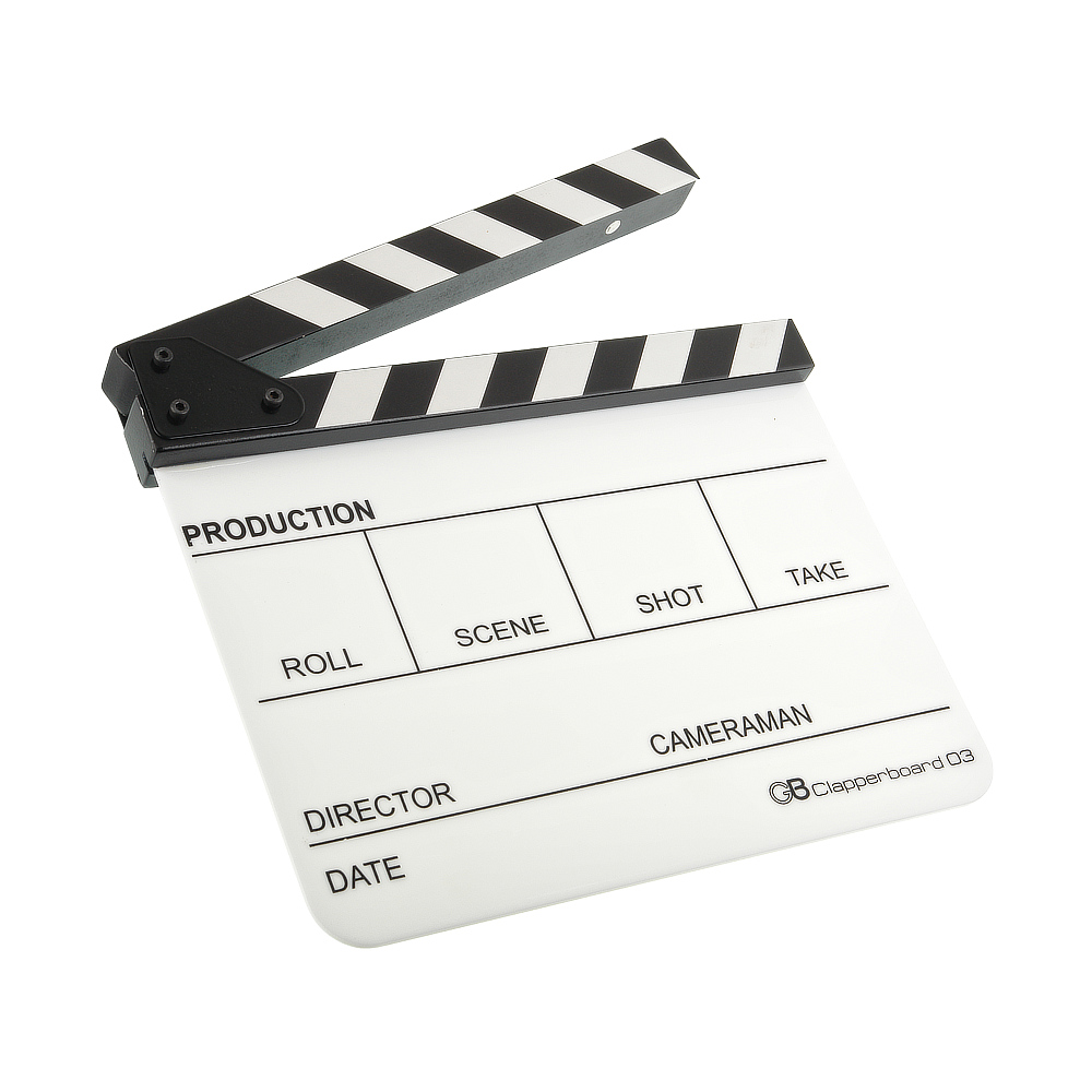 Clapperboard 03 (белая) кинохлопушка GreenBean