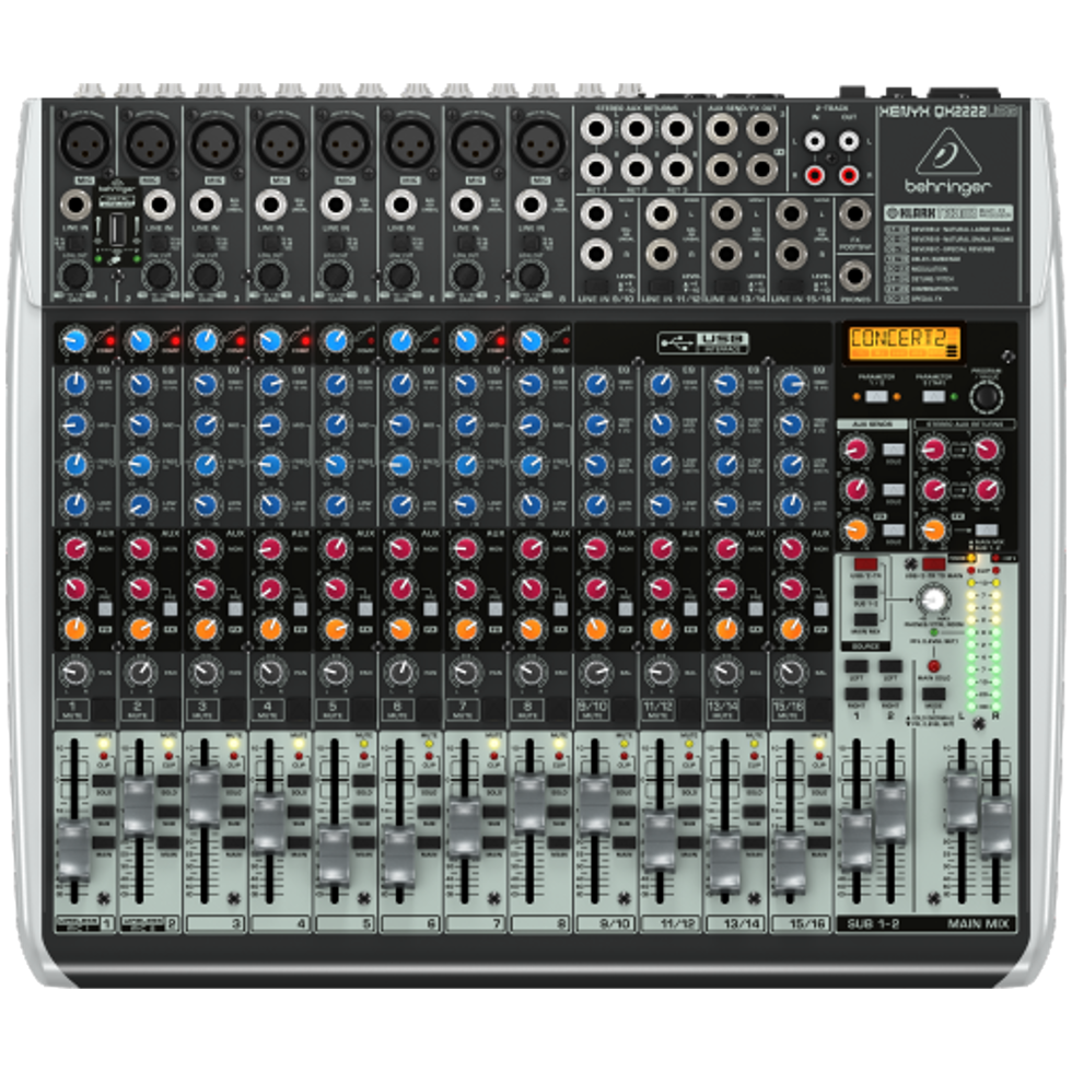 QX2222USB аналоговый микшер Behringer