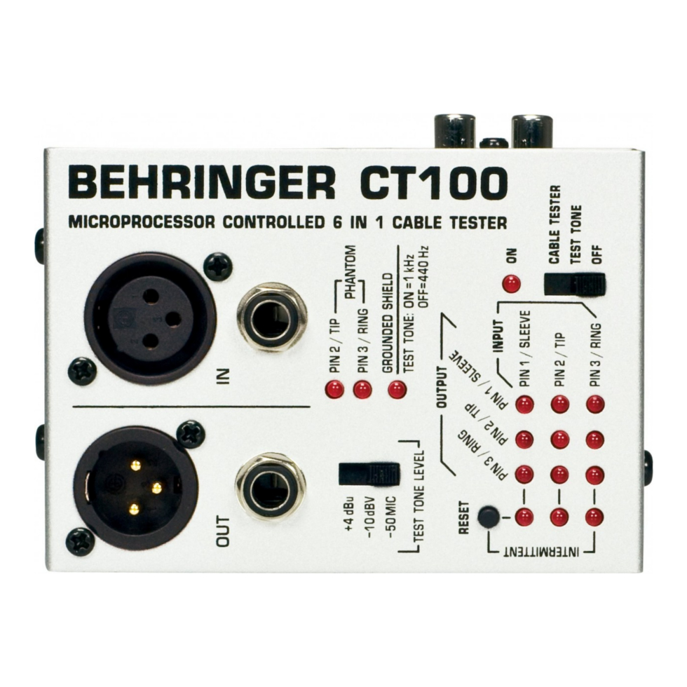 CT100 микропроцессорный универсальный тестер Behringer