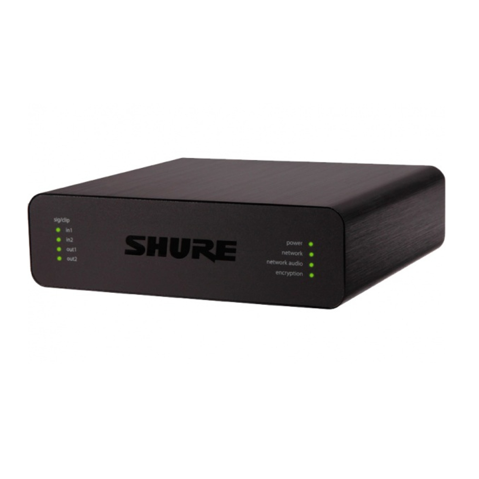 ANI22-BLOCK сетевой Dante™ аудиоинтерфейс Shure