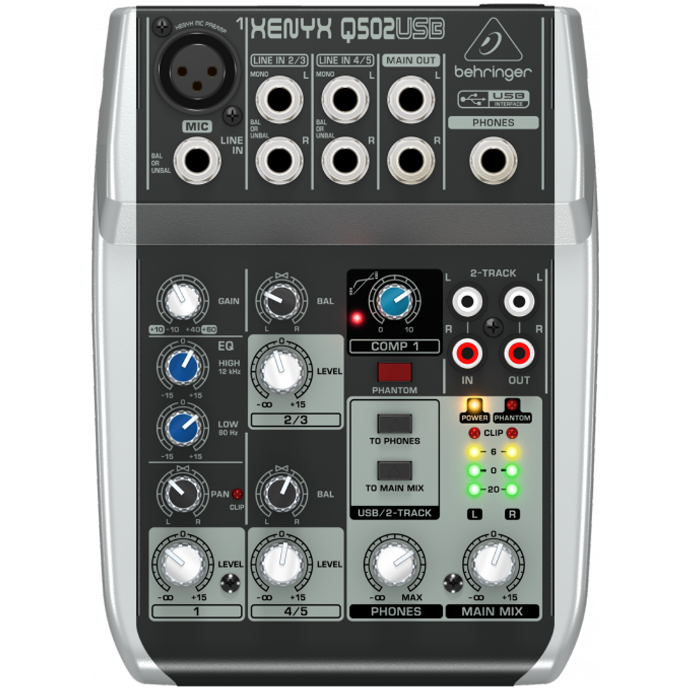 Q502USB аналоговый микшер Behringer