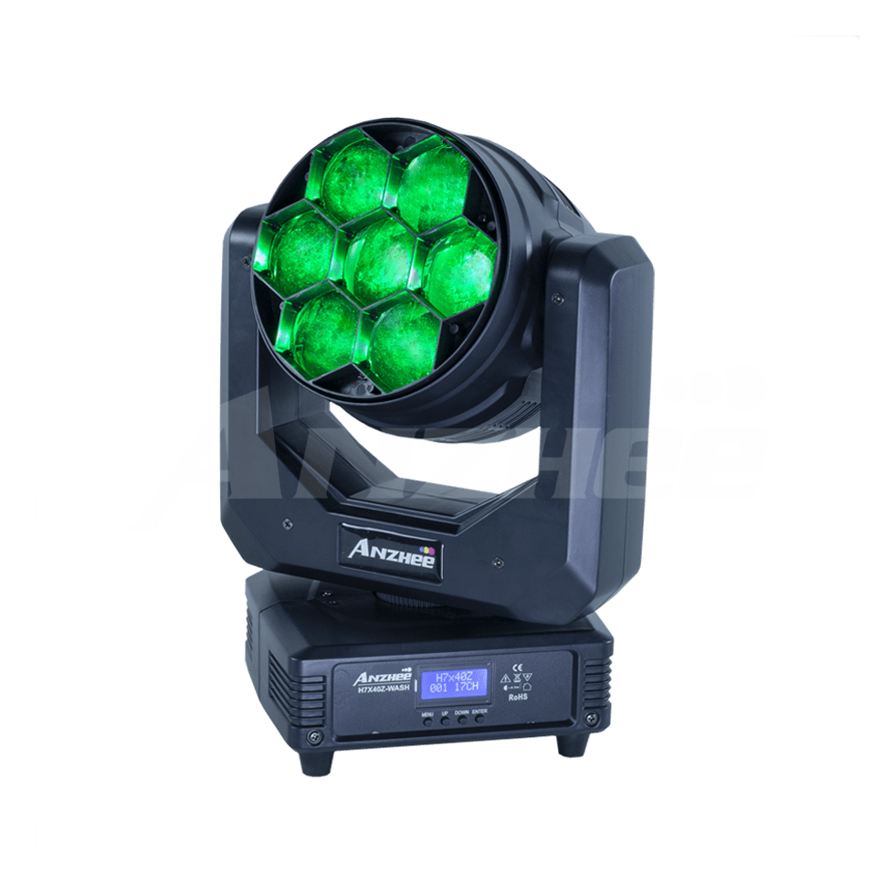H7x40Z-WASH cветодиодный вращающийся прожектор Anzhee