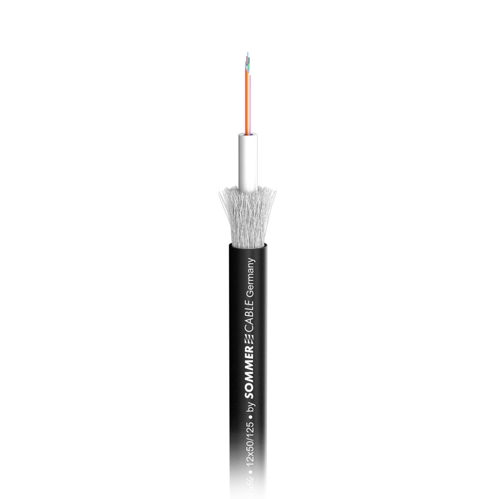 SC-OCTOPUS-G OM3 12, оболочка:  FRNC / LSZH 7,0 мм, цвет:  черный оптоволоконный кабель Sommer Cable
