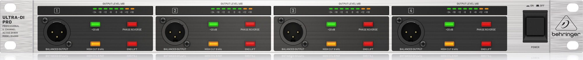 DI4000 V2 4-канальный активный DI-box Behringer