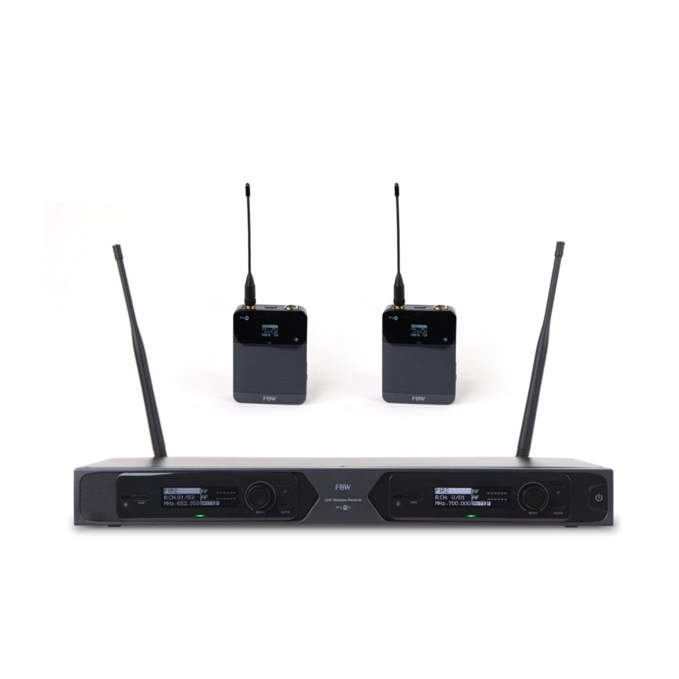 P1R2 BODYPACK радиосистема с двумя поясными передатчиками FBW