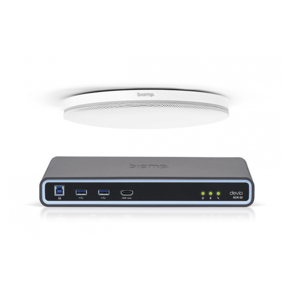 DEVIO SCR-20CX WHITE микрофон с аудиопроцессором Biamp