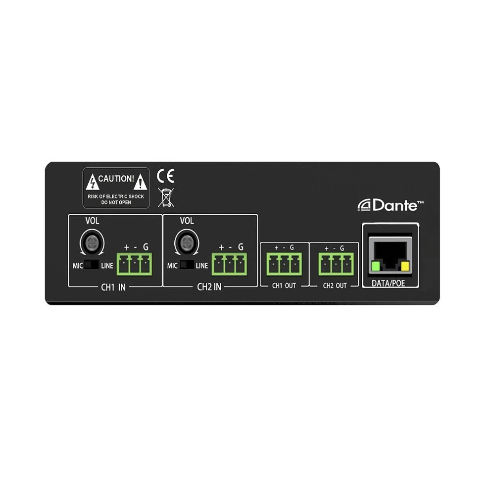 DT2200 dante интерфейс 2 канала DSPPA