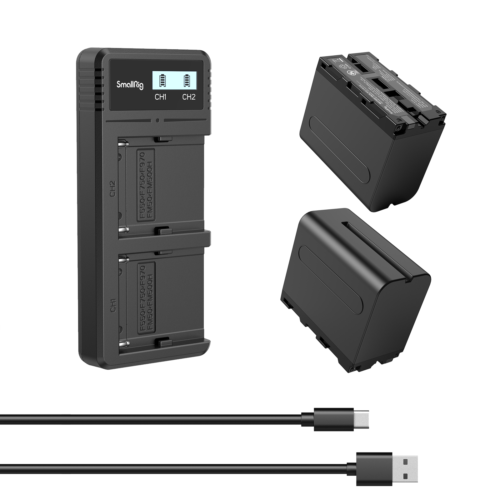 3823 зарядное устройство+2  аккумулятора Smallrig