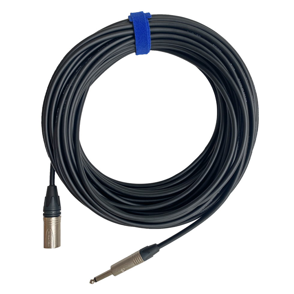 XLR3M-1xJackMono (black) 20 метров кабель (черный) GS-PRO