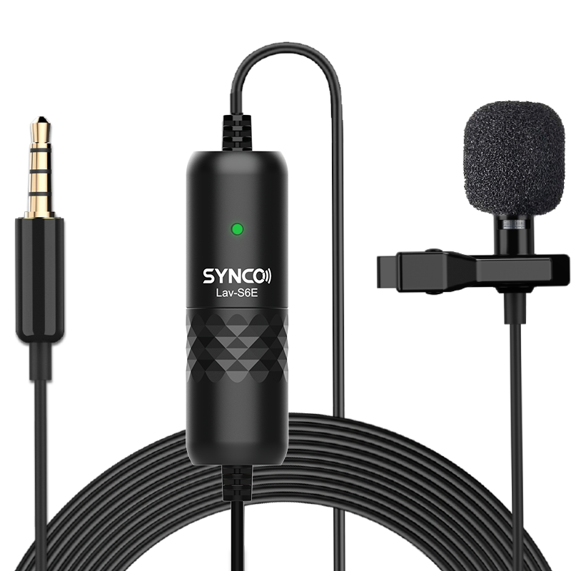S6E петличный микрофон SYNCO