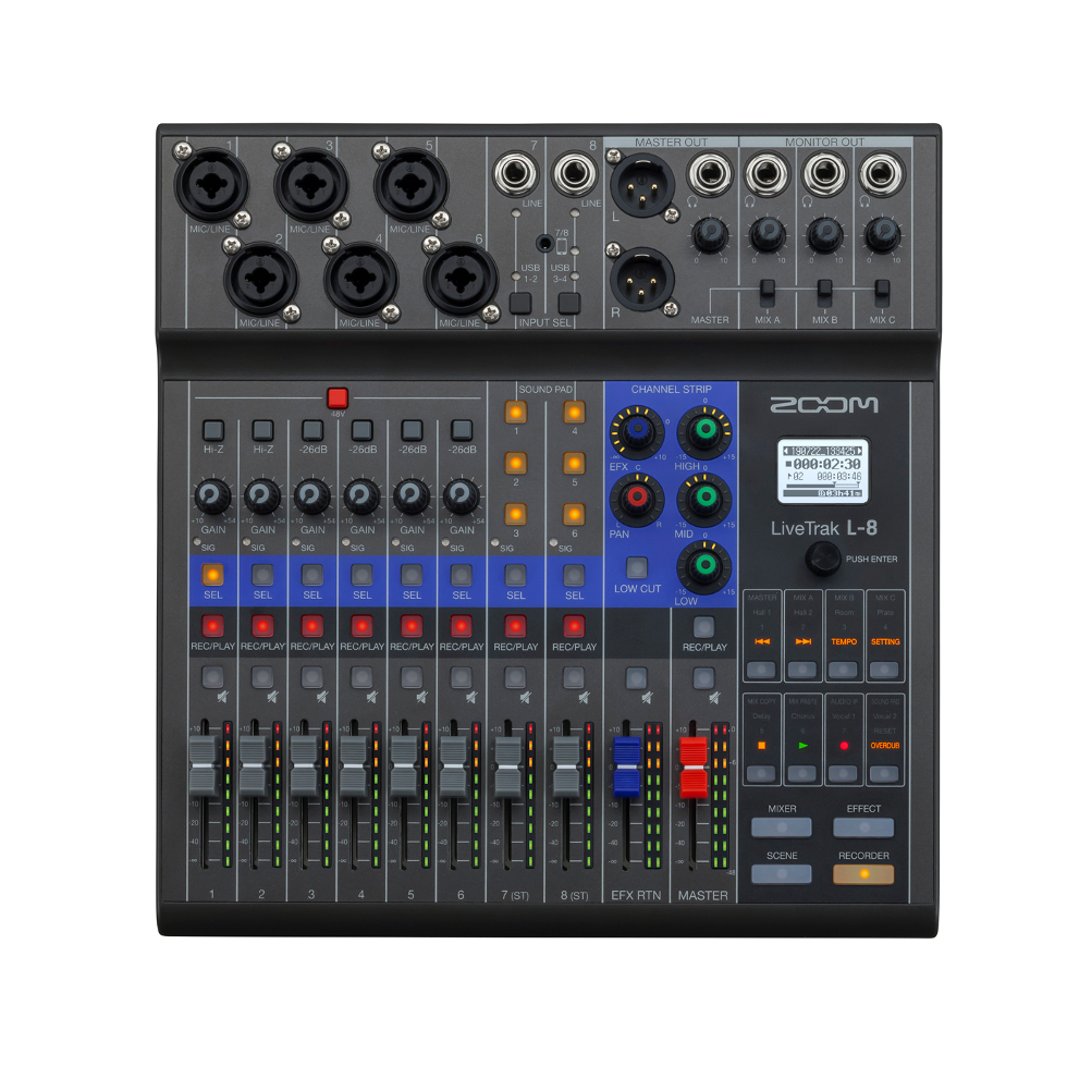 L-8 LIVETRAK цифровой микшер Zoom