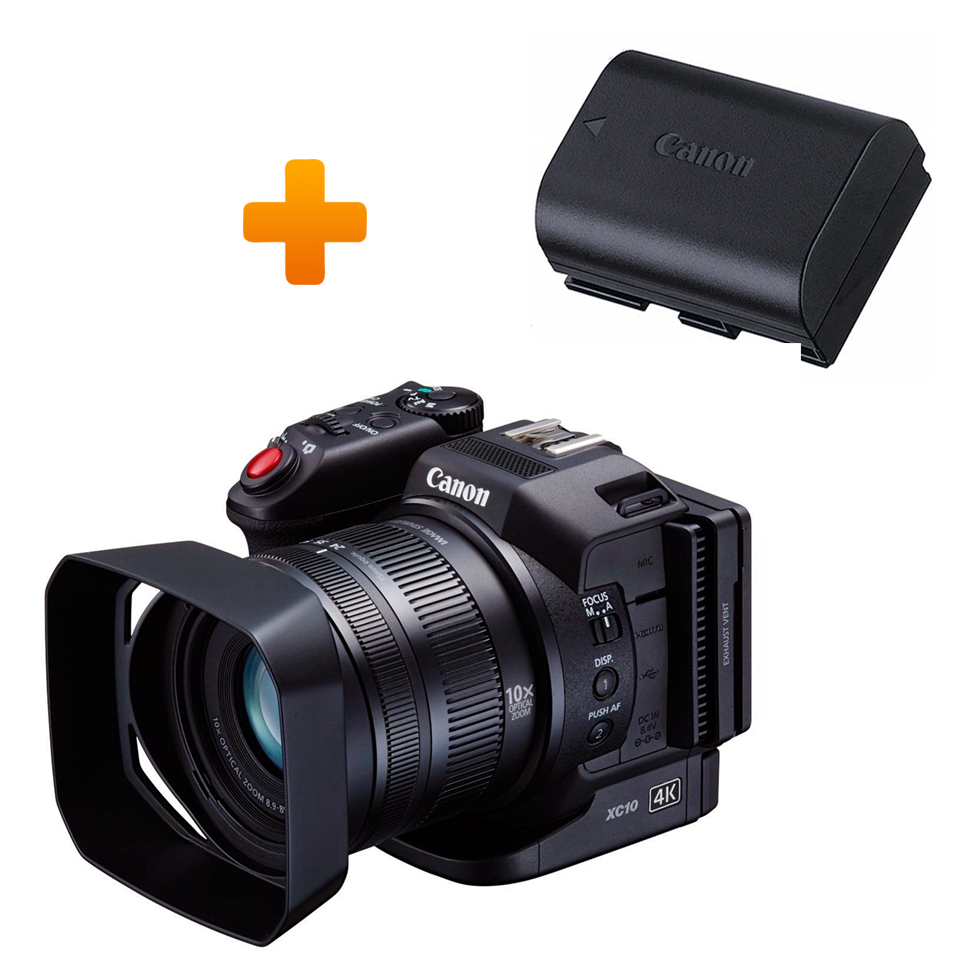 Canon XC10 + Canon LP-E6N камера и дополнительный аккумулятор Комплект