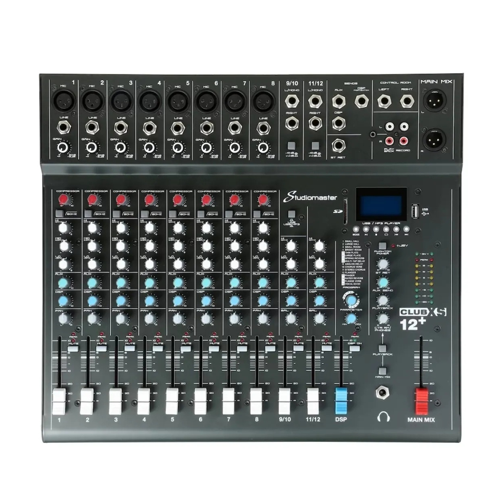 CLUB XS12+ компактный микшер STUDIOMASTER