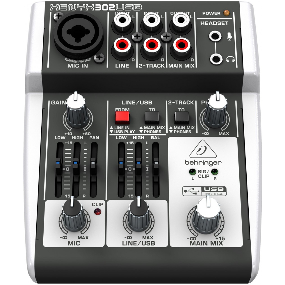 302USB аналоговый микшер Behringer