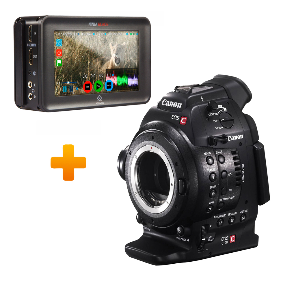 EOS C100 Mark II + Atomos Ninja Blade камера с рекордером в комплекте Canon