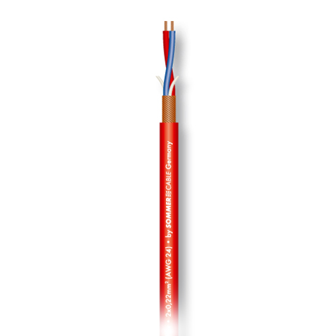 SC-STAGE 22 HIGHFLEX RED микрофонный кабель, 2x0,22 мм², красный Sommer Cable