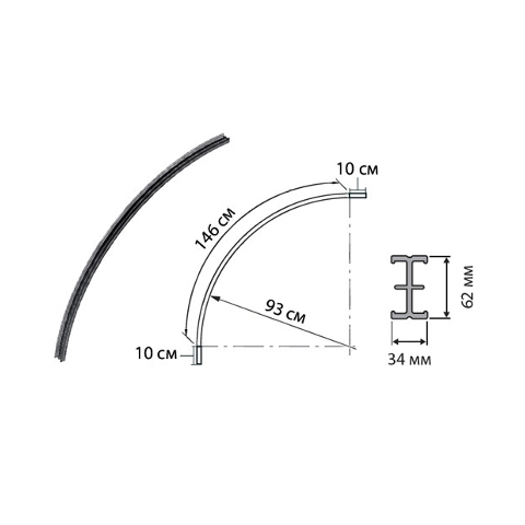L60R95 рельс Logocam