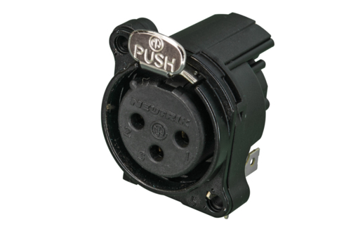NC3FBH2-B панельный разъем XLR Neutrik