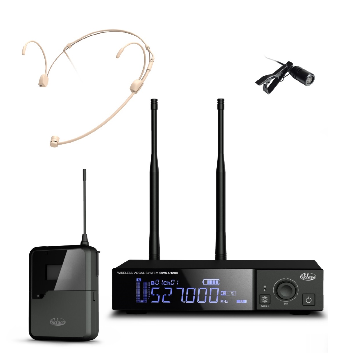 OWS-U1200D01L01 радиосистема с головным и петличным микрофоном L01 без кейса Октава