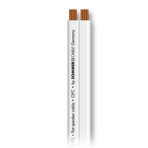 SC-TRIBUN 2x1,50 плоский акустический кабель, 2x1,50 мм², белый Sommer Cable