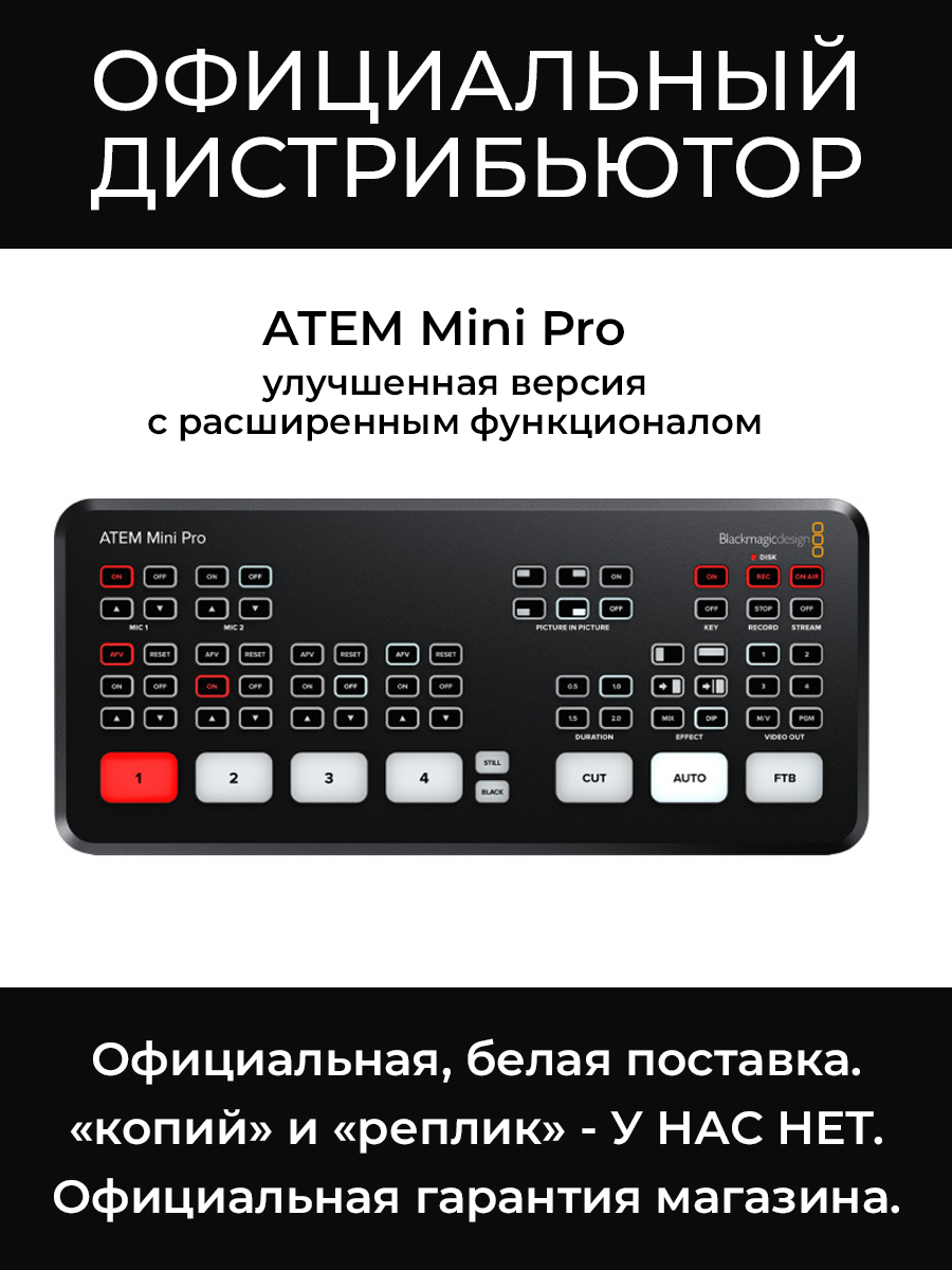ATEM mini PRO видеомикшер Blackmagic