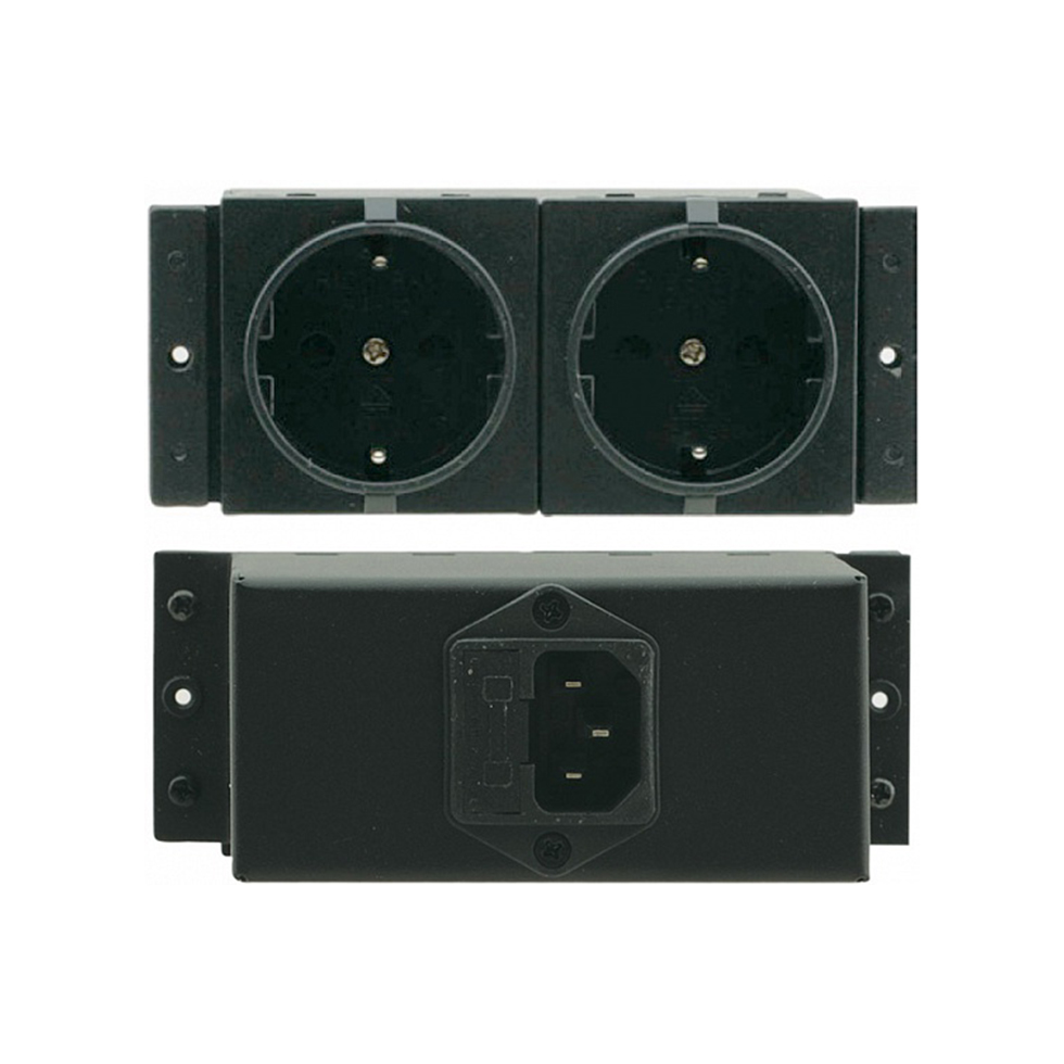 TS-2DE двойная сетевая розетка Kramer