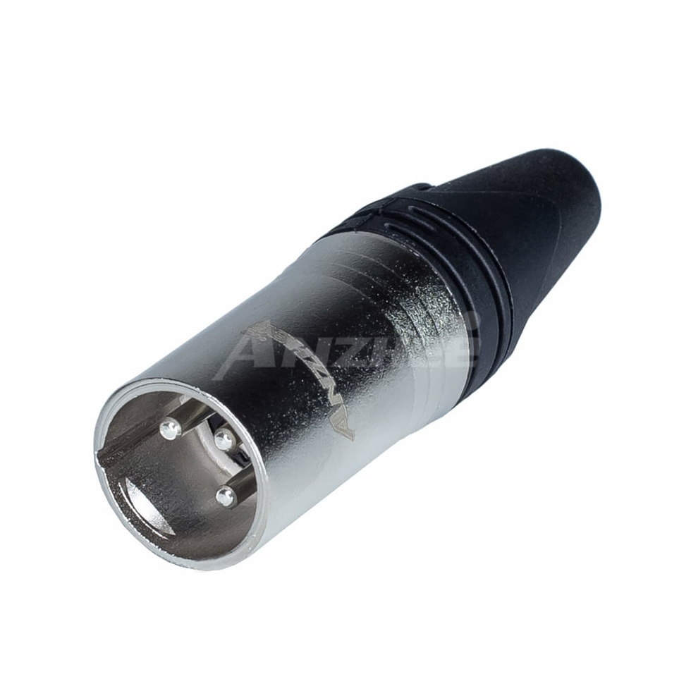 XLR-M SILVER 3 – х контактный кабельный разъем типа XLR "папа" Anzhee