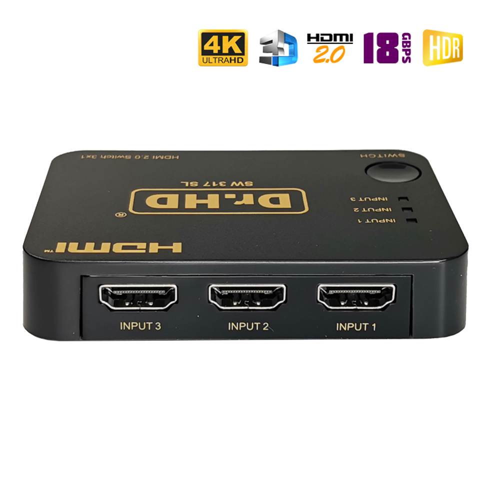 SW 317 SL HDMI переключатель 3x1 Dr.HD