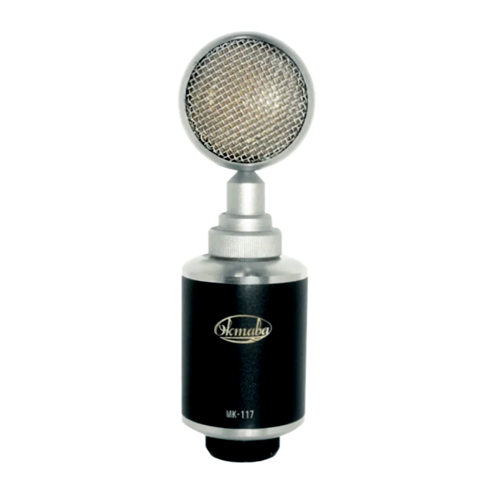 МК-117 (черный, в деревянном футляре) широкомембранный конденсаторный микрофон Октава