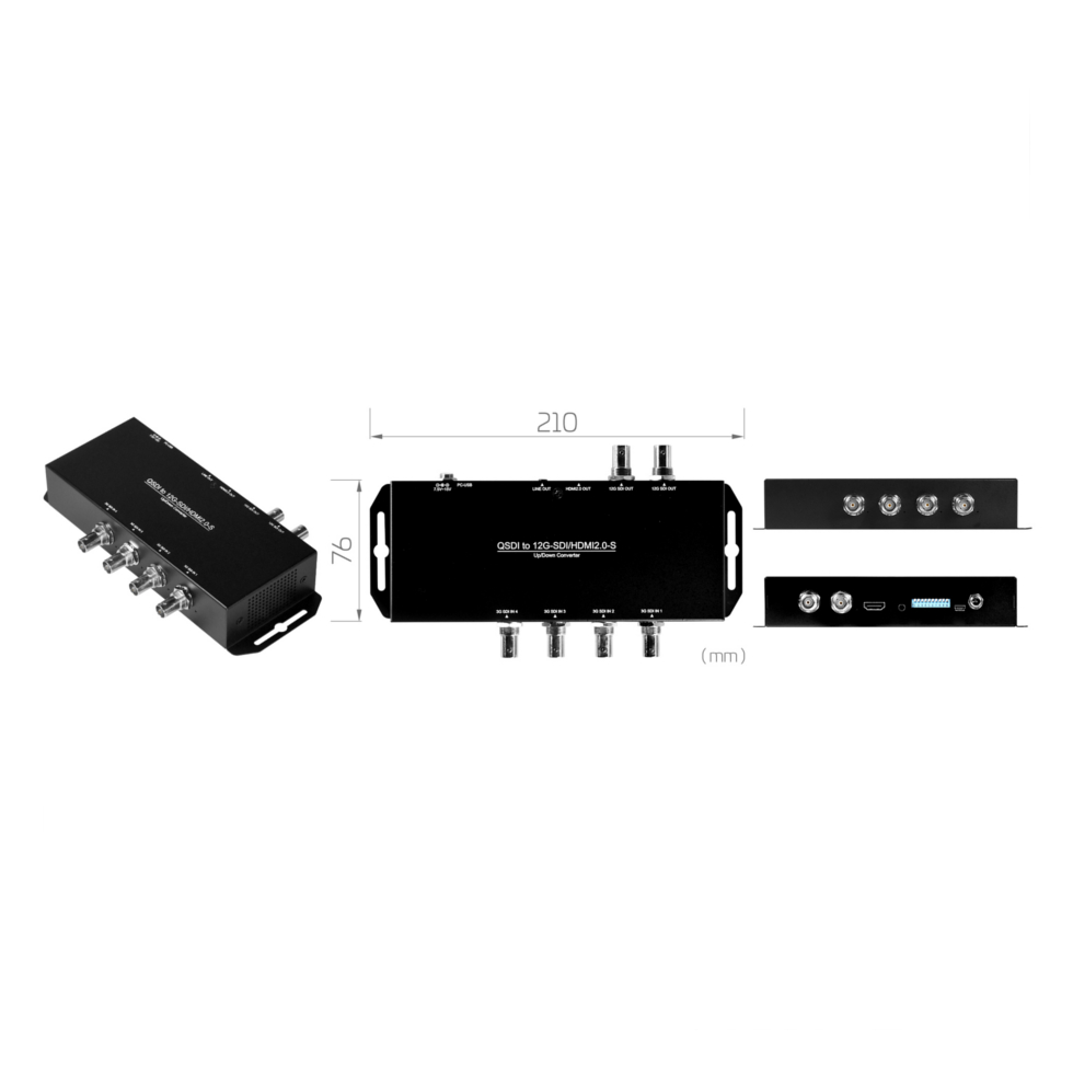 QSDI to 12G-SDI/HDMI2.0-S конвертер YUAN