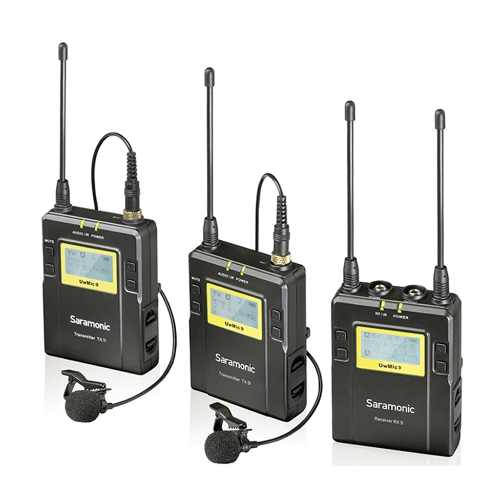UwMic9 Kit2 RX9+TX9+TX9 петличная радиосистема Saramonic