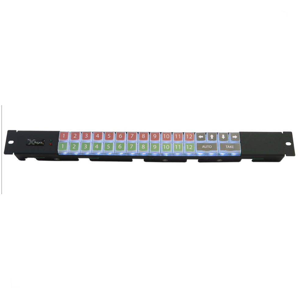 P.I. Engineering X-keys® XKR-32 Rack Mounted Keys программируемая клавиатура Blackmagic