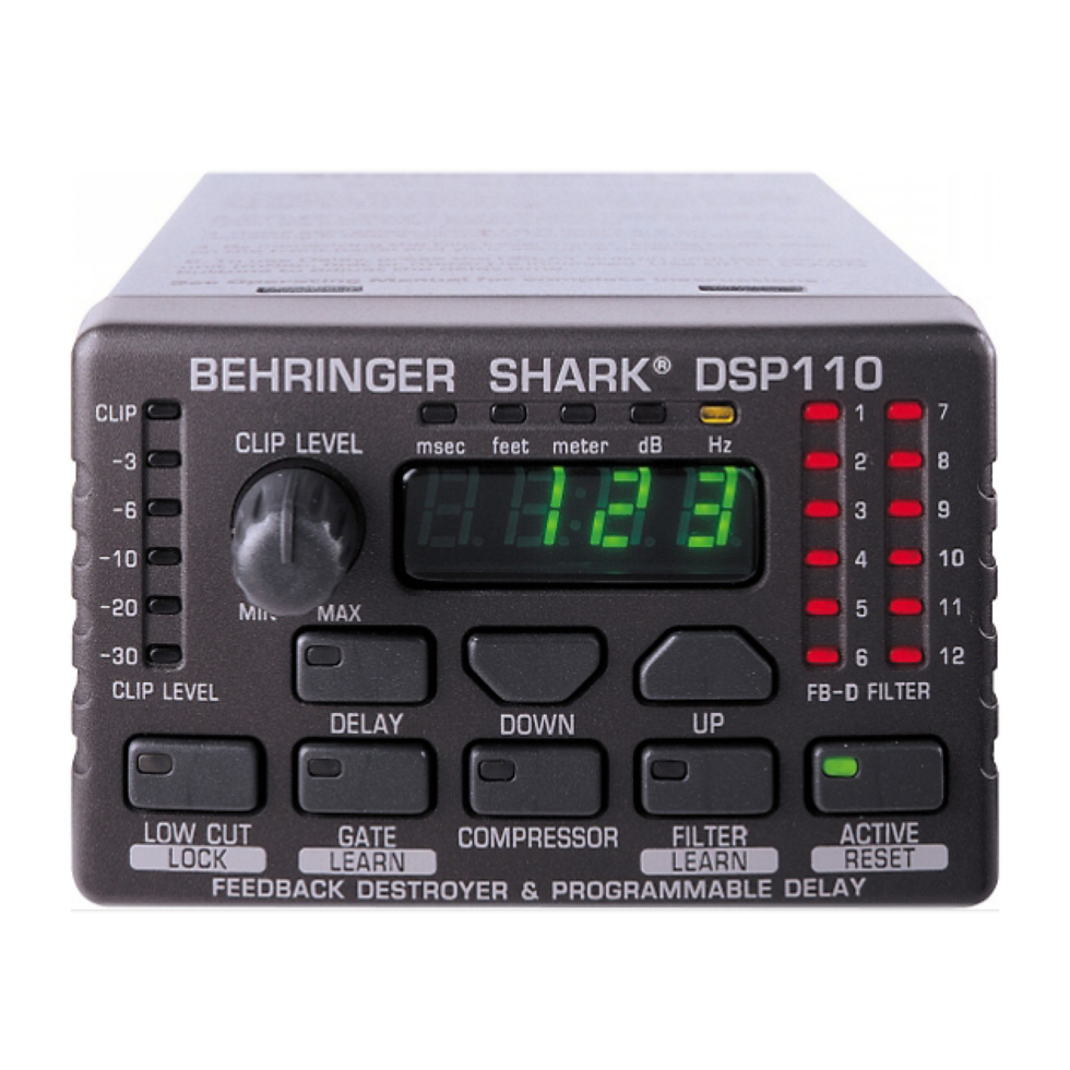 DSP 110 SHARK предусилитель Behringer